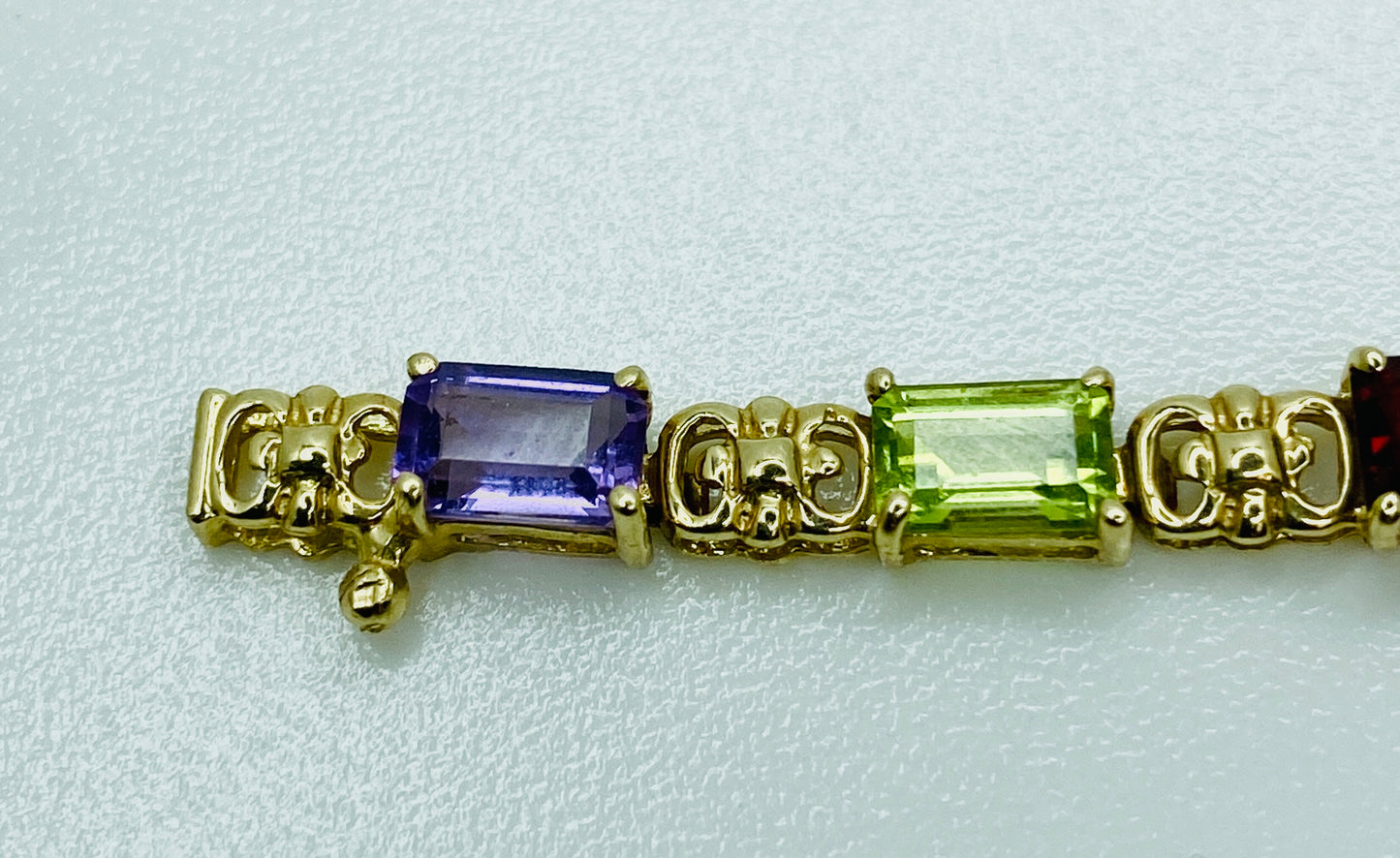 14K Multi-Color Gemstone Bracelet