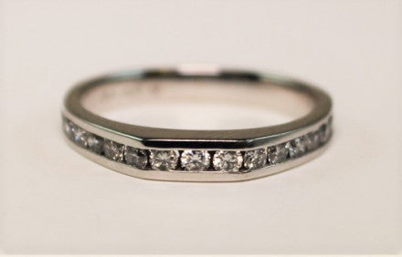 14K Diamond Wedding Band