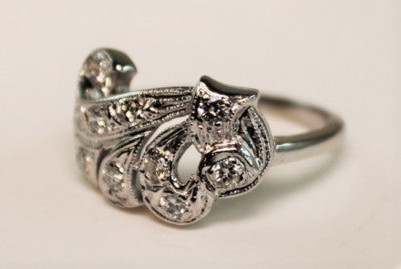 14K Vintage Diamond Ring