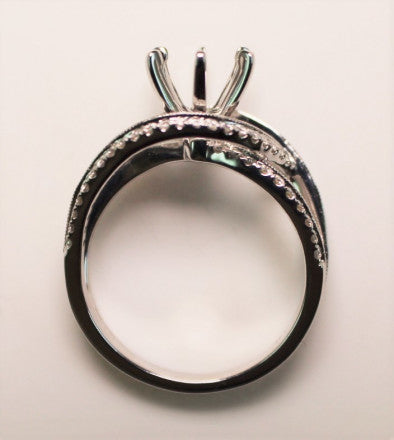 14K Semi-Mount Diamond Ring