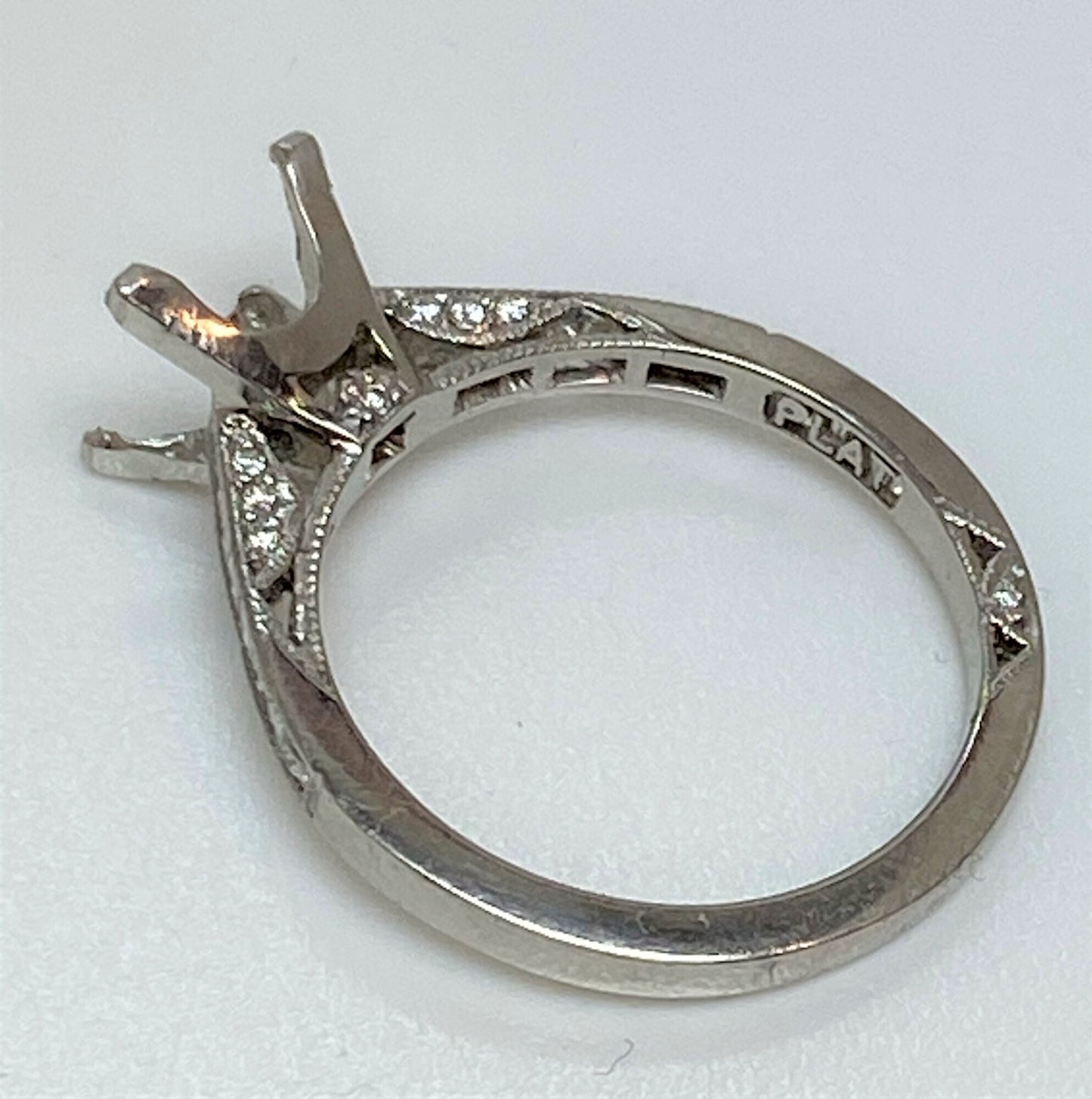 TACORI Platinum Semi Mount Diamond Ring
