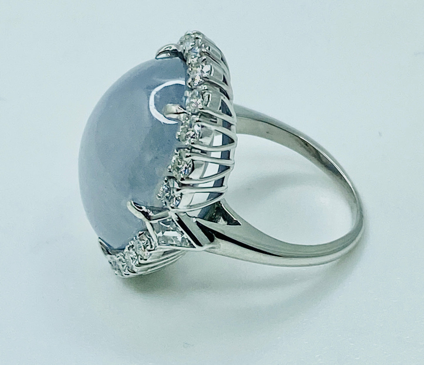 18K Star Sapphire & Diamond Ring