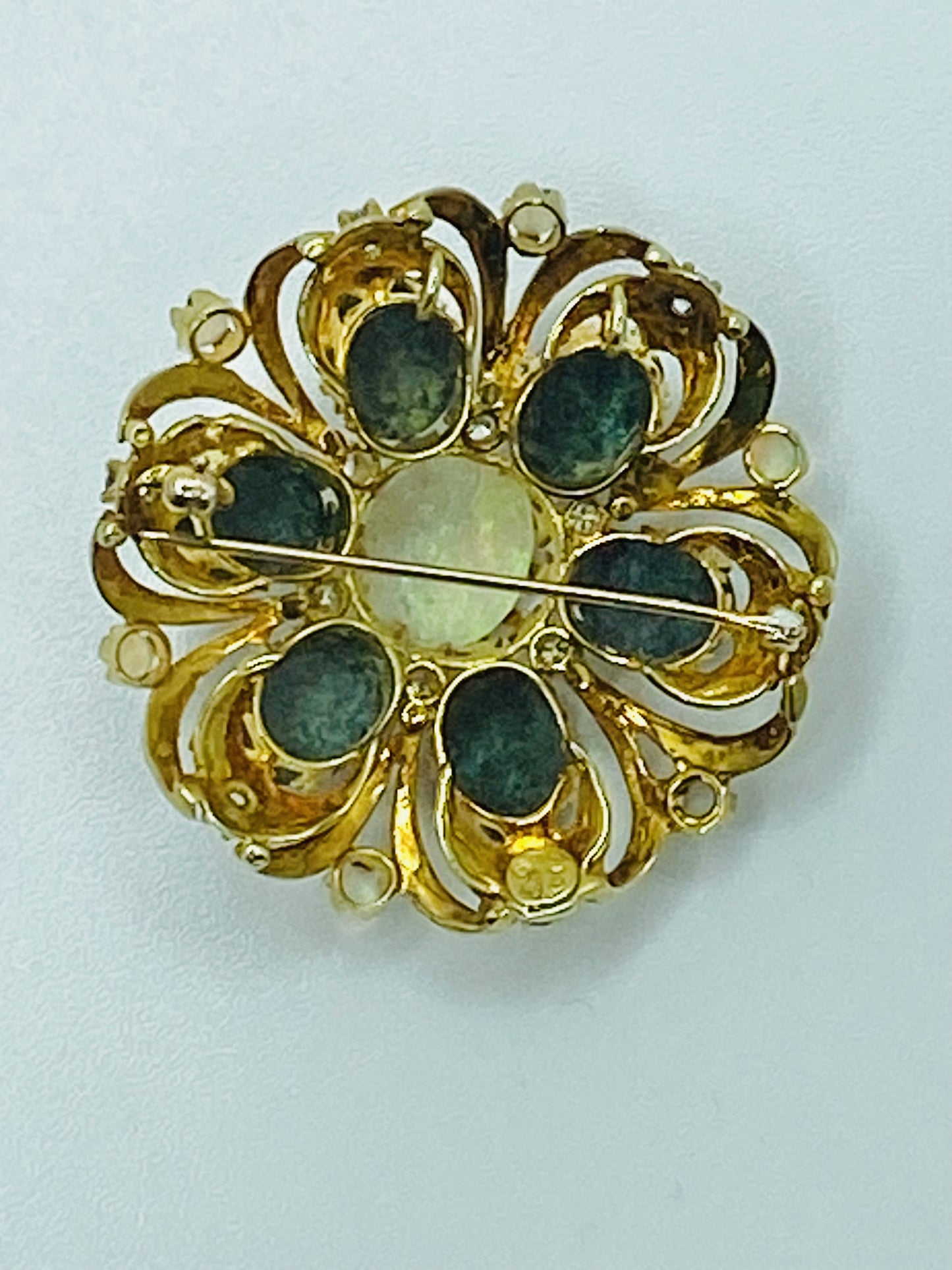 14K Opal Brooch/Pendant VINTAGE