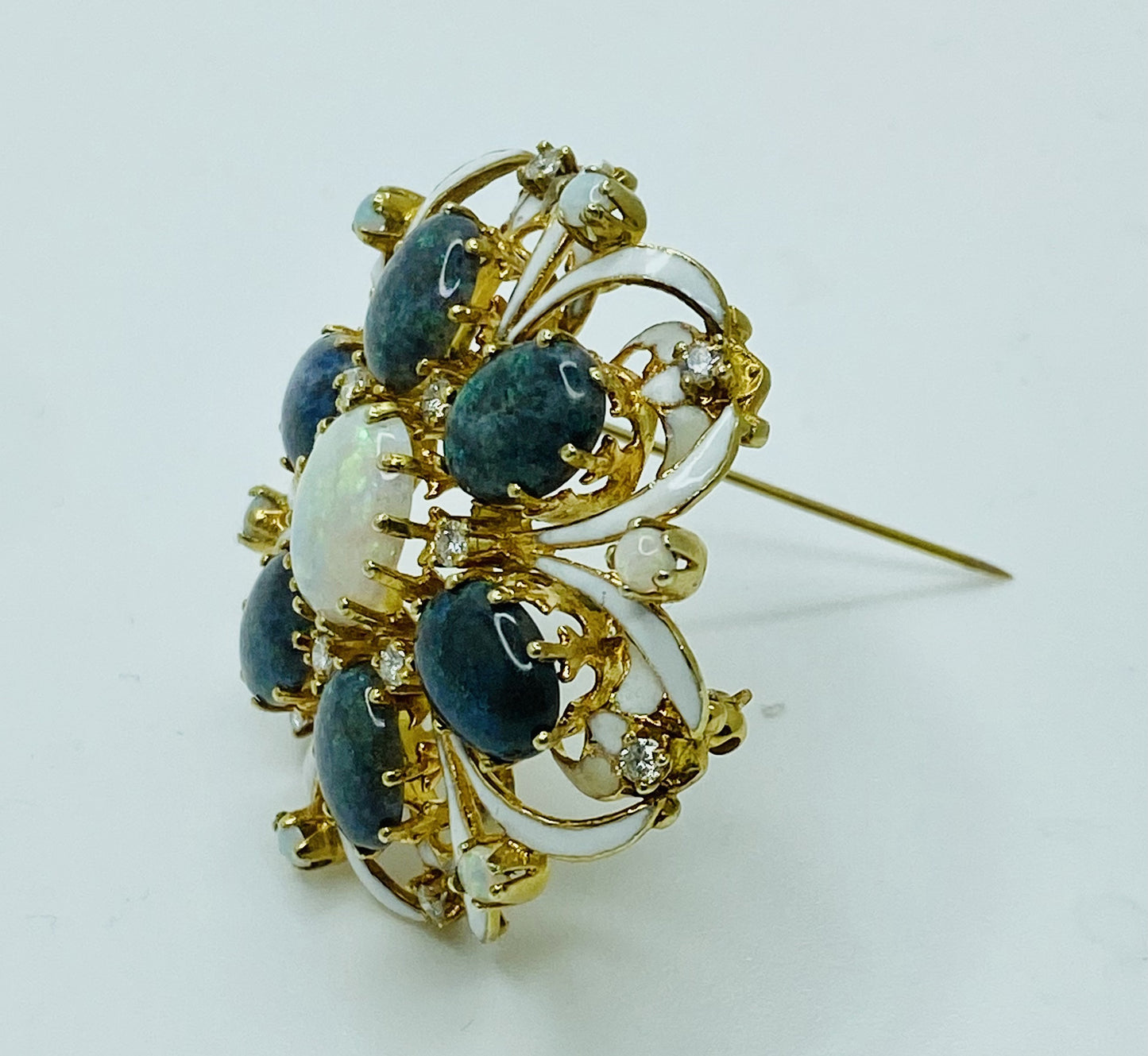 14K Opal Brooch/Pendant VINTAGE
