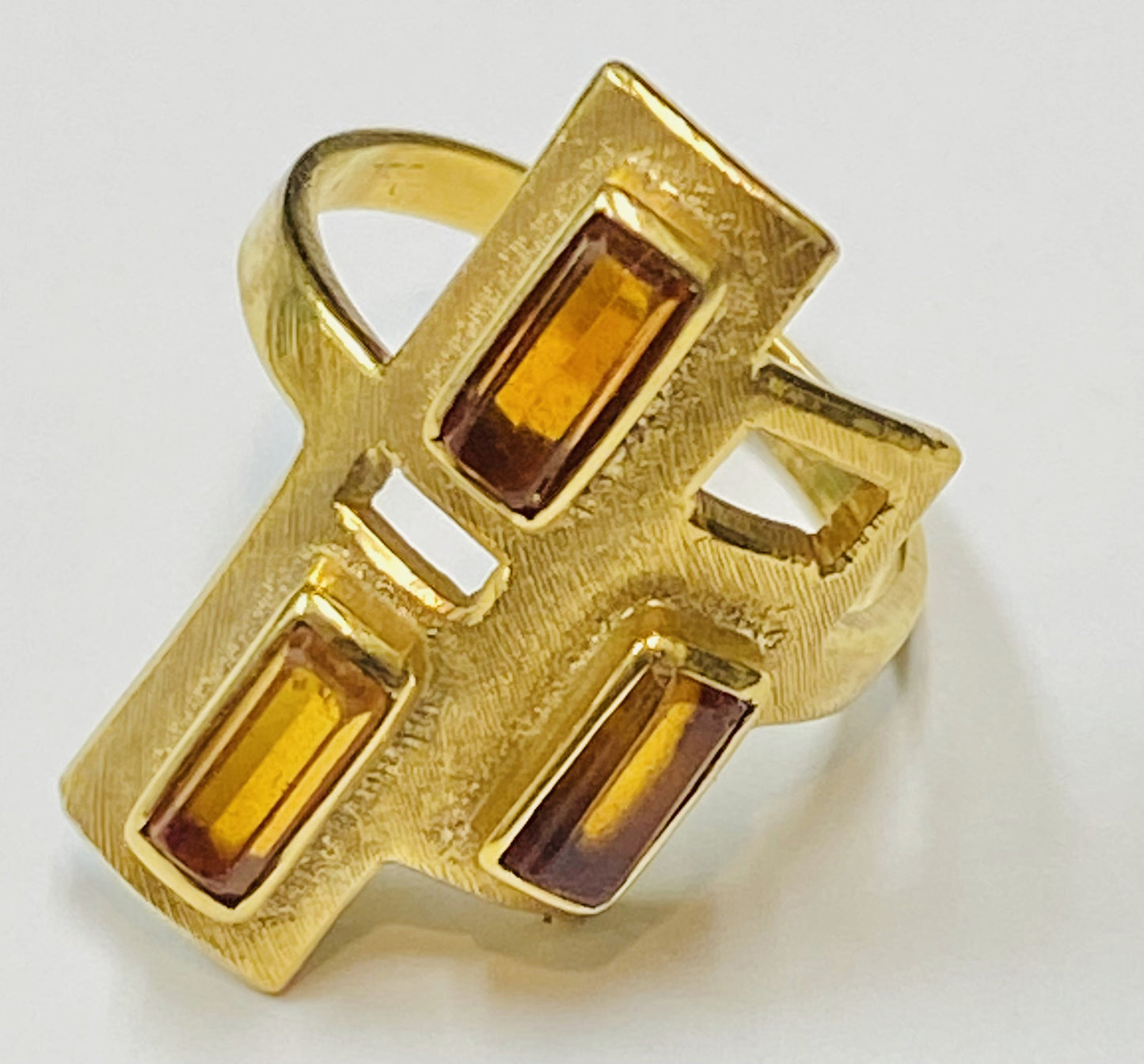 14K Sri Lankan Almondine Garnet Ring