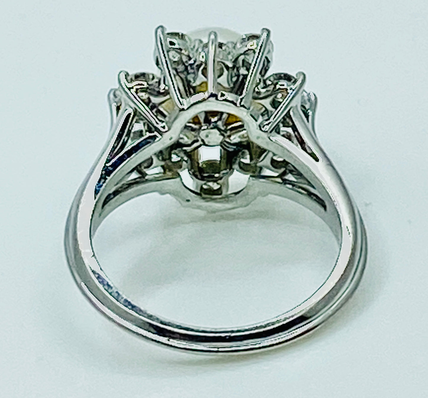 Akoya Pearl & Diamond Ring