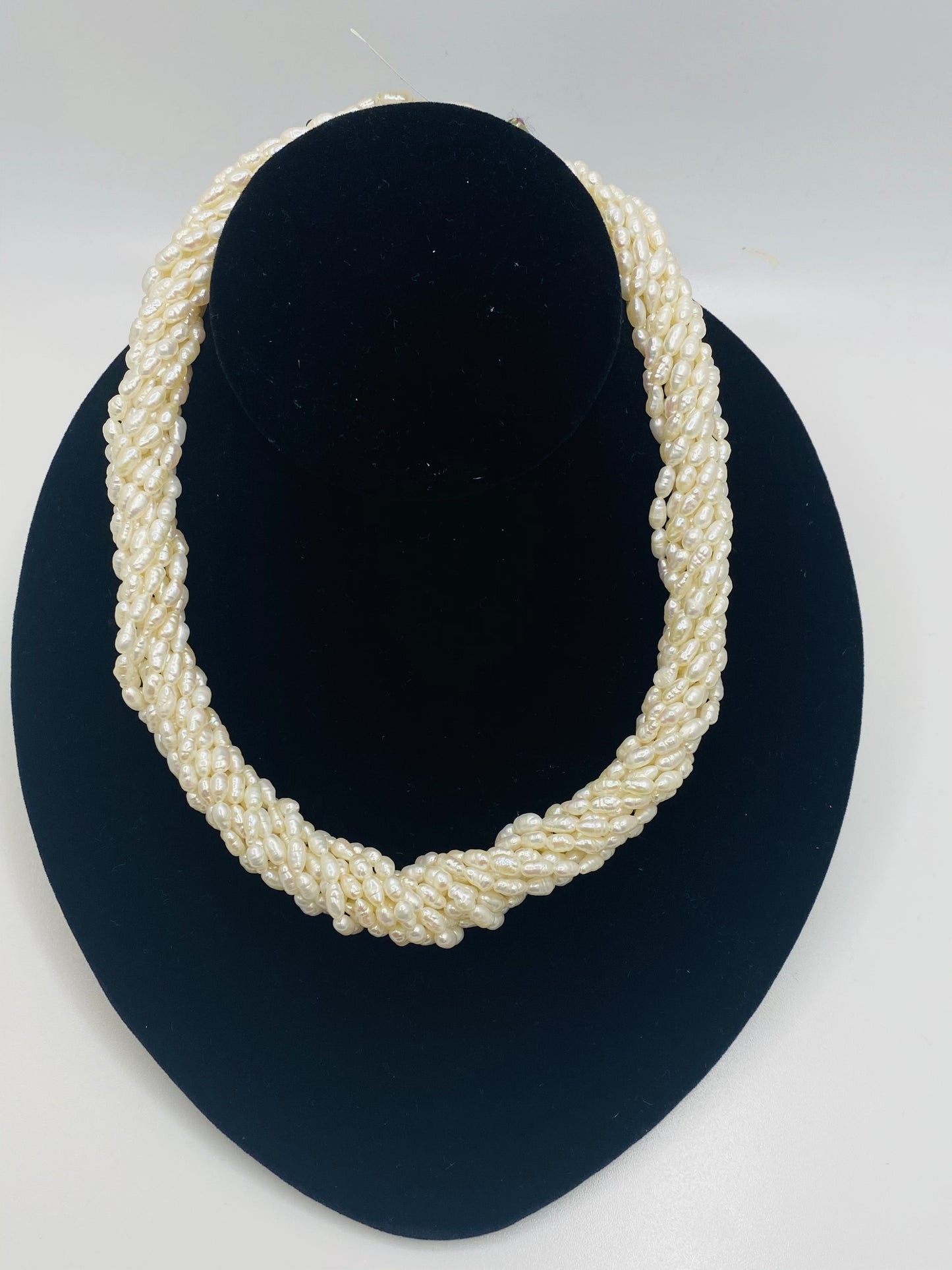 Baroque Freshwater Pearls with Tourmaline Clasp