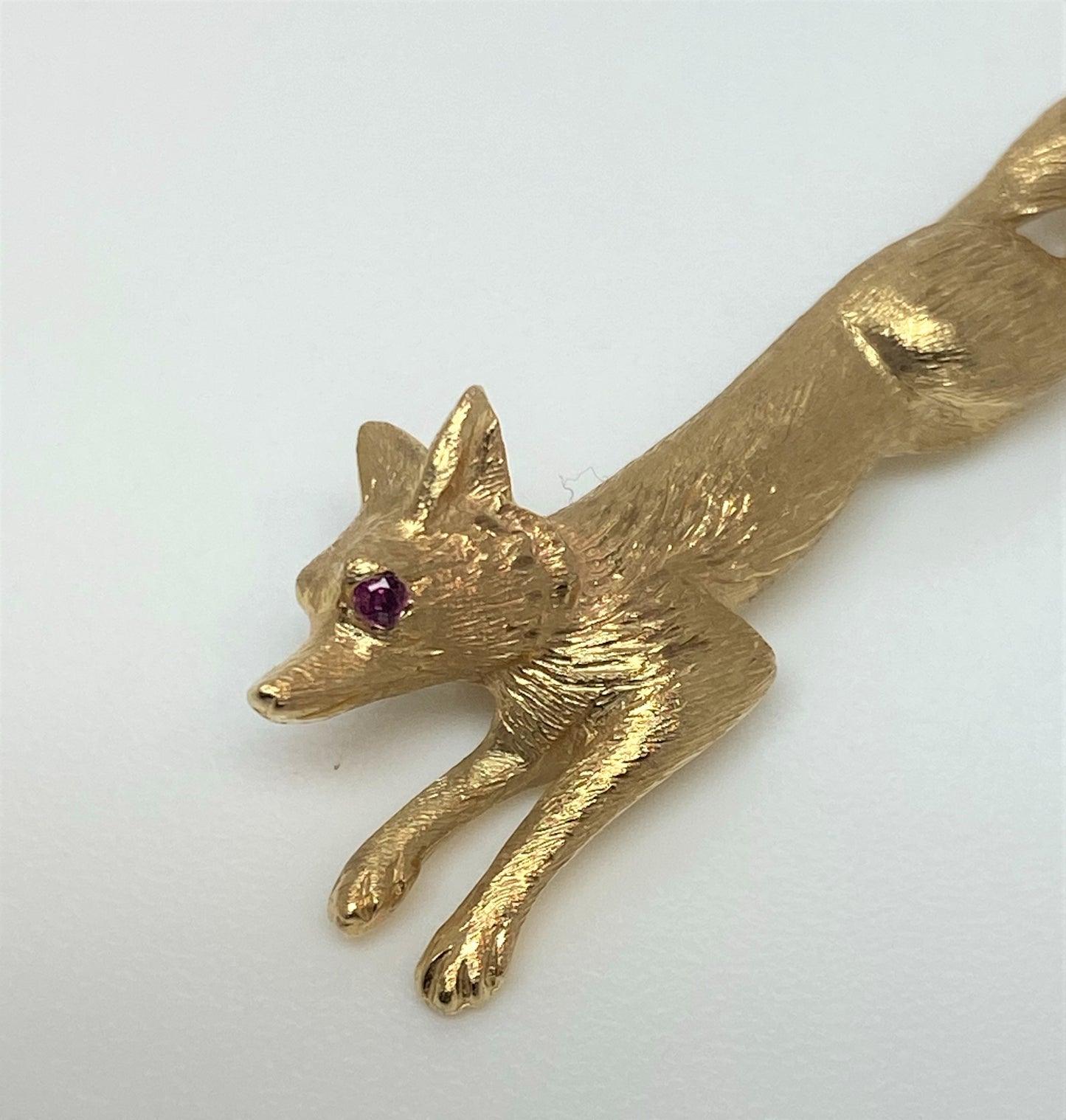14K Fox Brooch