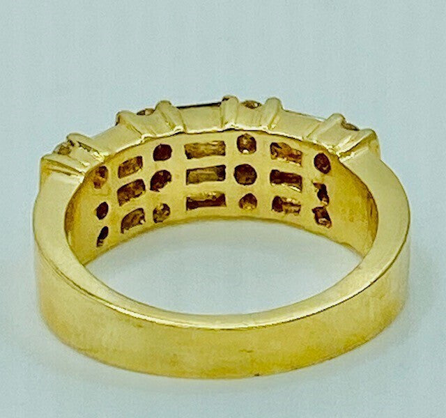 14K Baquette Diamond Band