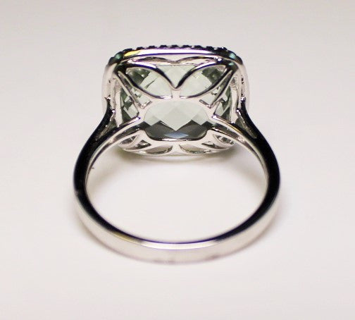 14K Amethyst & Diamond Ring