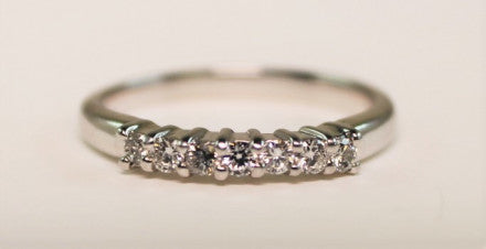 14K Diamond Wedding Band