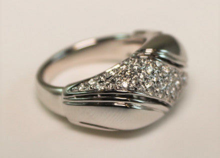 14K Diamond Statement Ring