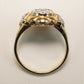 14K Two-Tone Gold VINTAGE Diamond Ring
