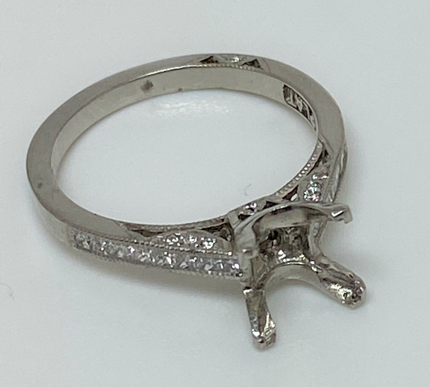 TACORI Platinum Semi Mount Diamond Ring