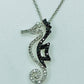 Diamond Sea Horse Necklace