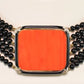 14K AKOYA Pearl, Onyx, Coral & Diamond Necklace