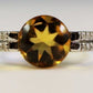 18K Citrine & Diamond Ring