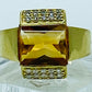 3.50ct Citrine and 0.30cttw Diamond Ring