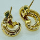 14K Ruby and Diamond Earrins