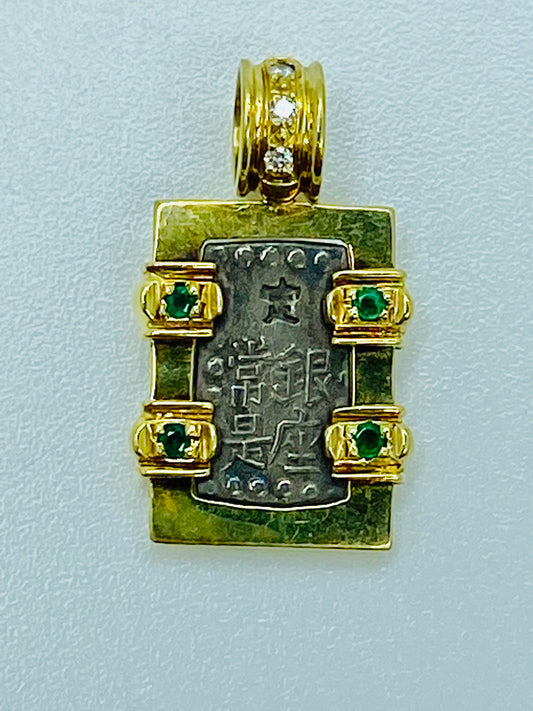 ISSITU Gin Silver Japanese Coin Pendant