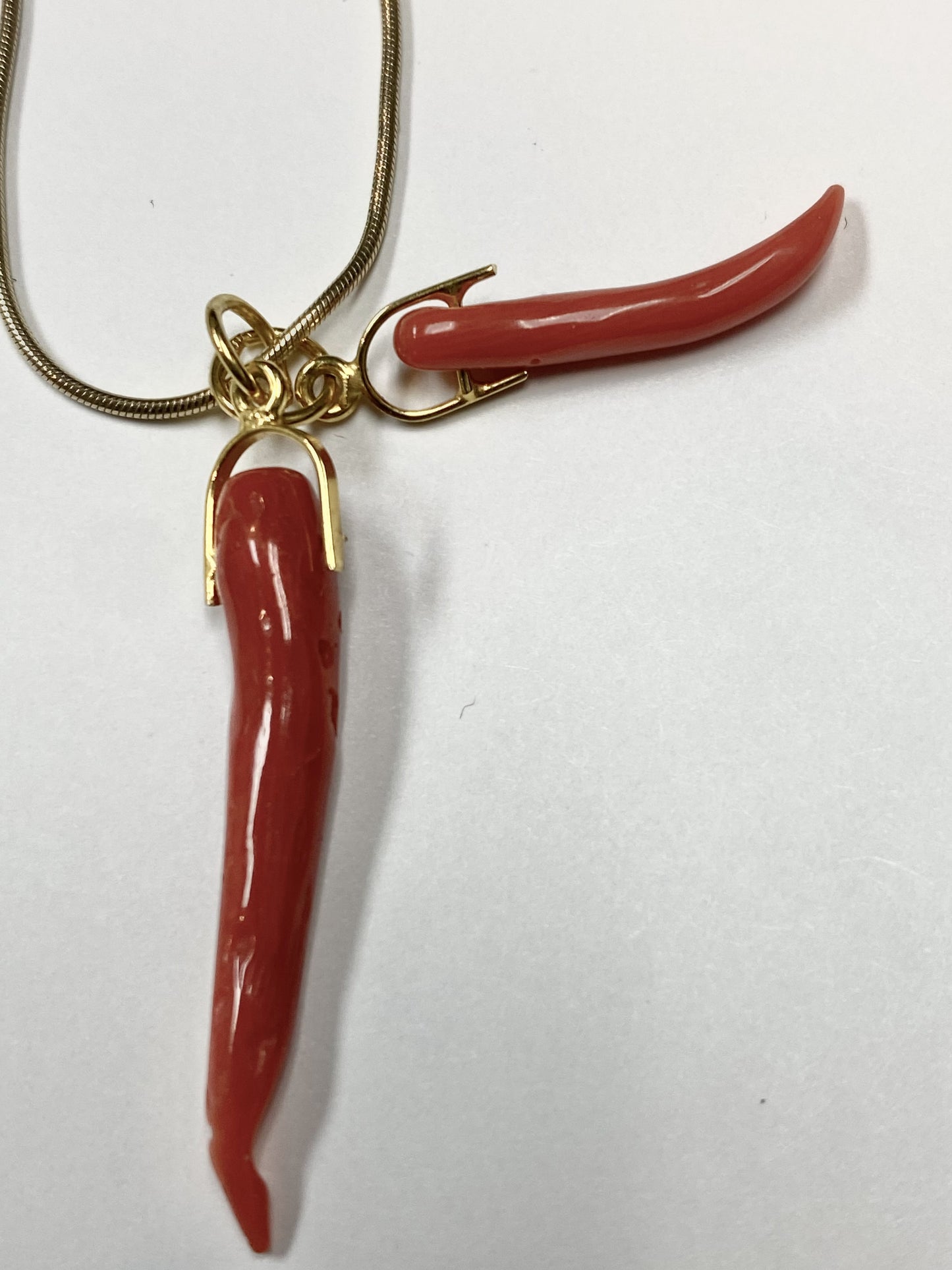 14K Red Coral Necklace