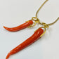 14K Red Coral Necklace