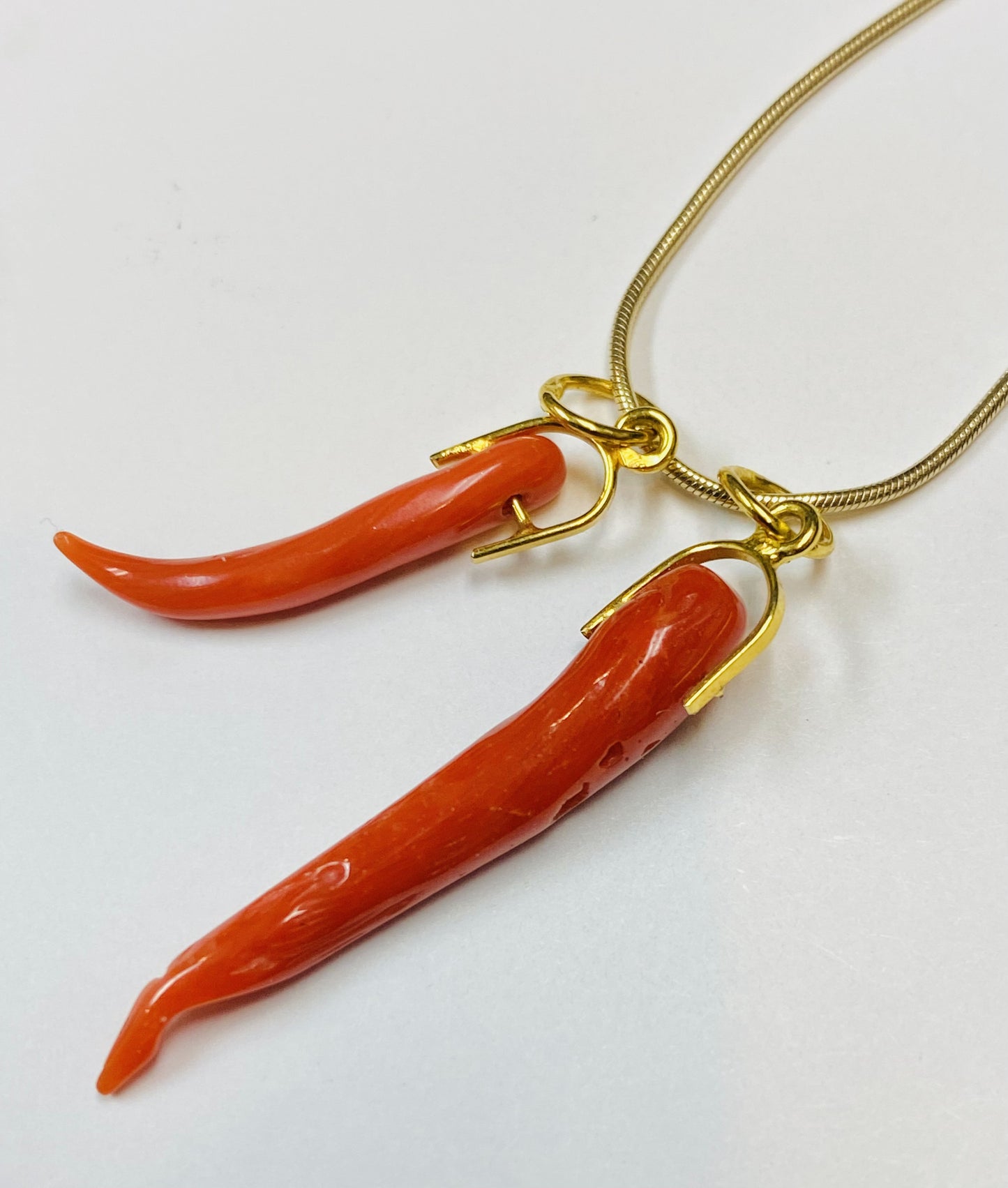 14K Red Coral Necklace