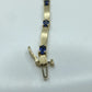 14K Blue Sapphire Bracelet
