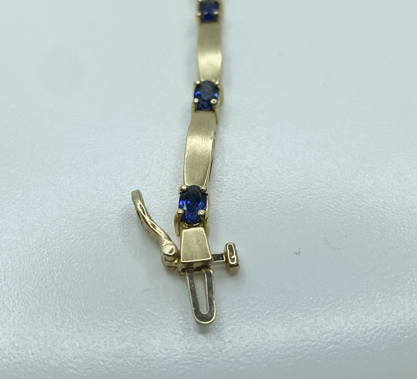 14K Blue Sapphire Bracelet