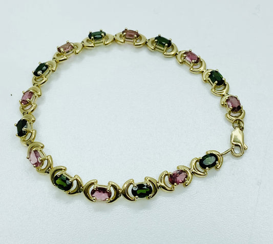 14K Tourmaline Bracelet