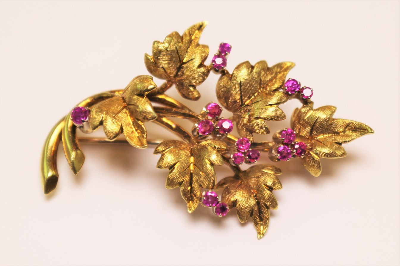 18K Ruby Brooch/Pendant