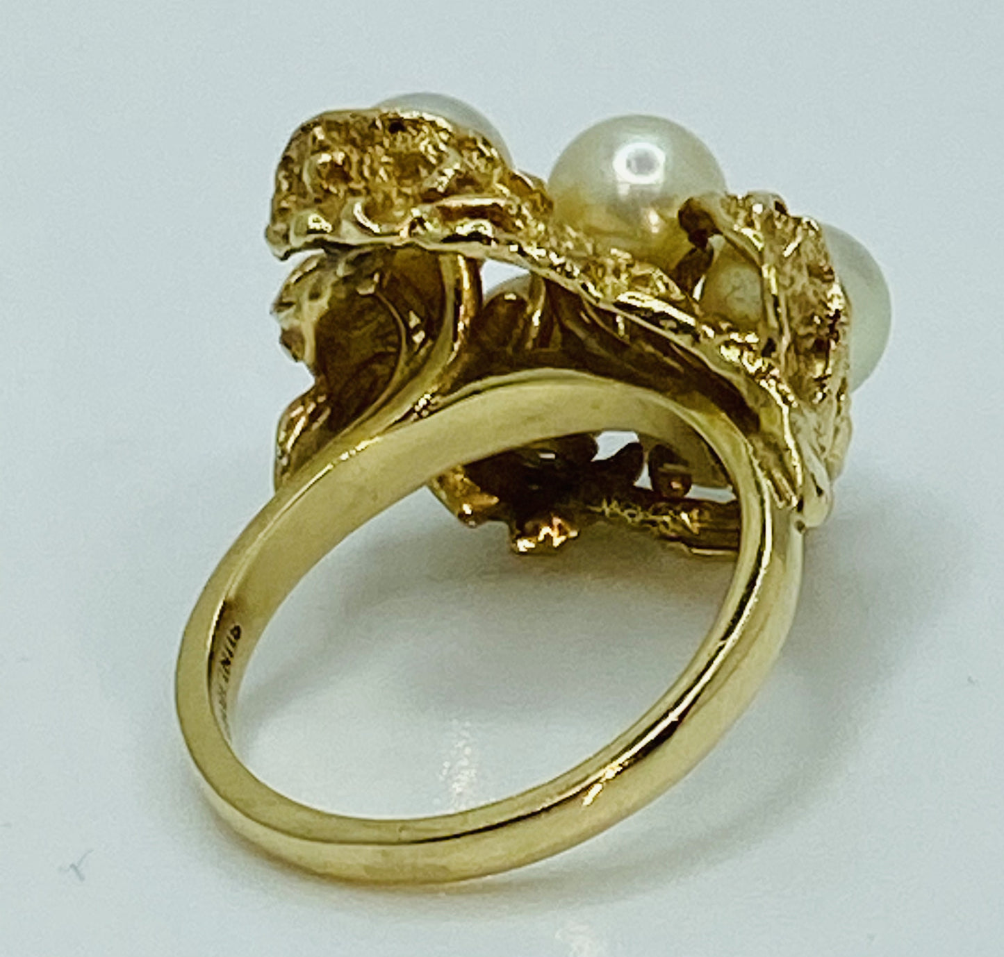 14K Pearl and Diamond Ring VINTAGE