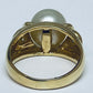 18K Pearl & Diamond Ring