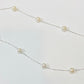 Sterling Silver Stationary Pearl Necklace