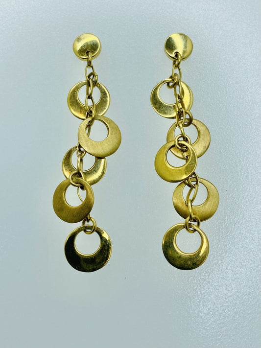 14K Gold Dangle Earrings