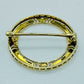 14K Gold Circle Pin VINTAGE