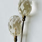 Matching Vintager Faceted Glass Hat Pins