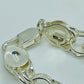 Sterling Silver Double Link Charm Bracelet