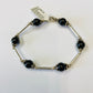 Sterling Silver Jade Link Bracelet