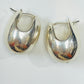 Sterling Puff Earring