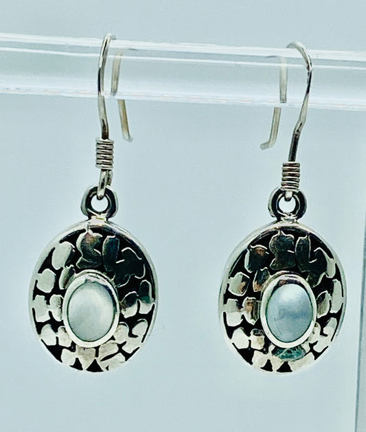 Sterling Silver Moonstone Earrings