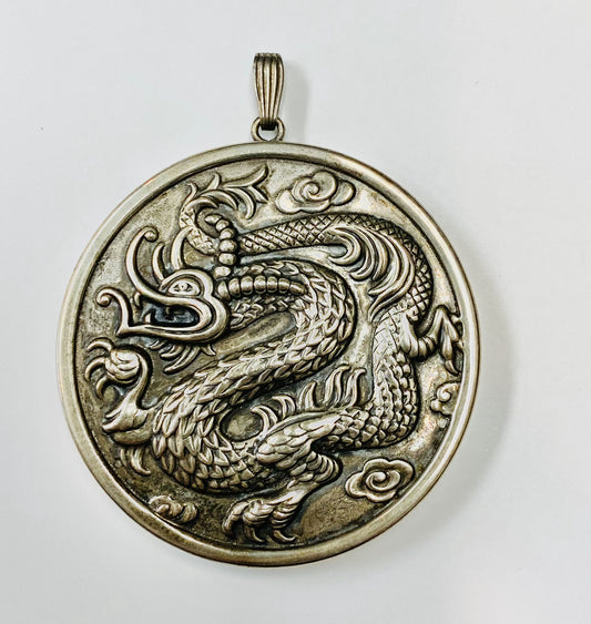 Sterling Silver Reed & Barton Ming Mirror Pendant